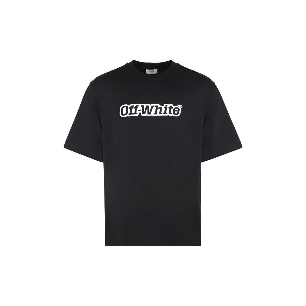 Off-White Black Cotton T-Shirt Off-White