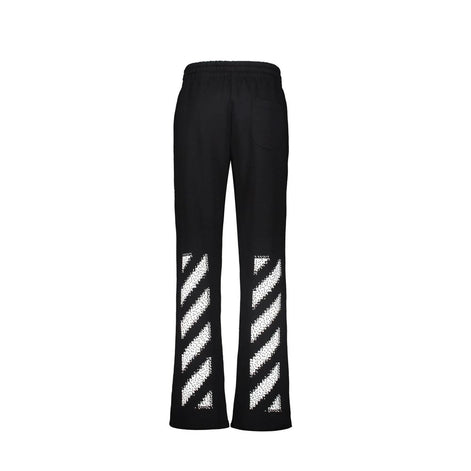 Off-White Black Cotton Casual Pants Off-White
