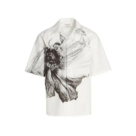 Alexander McQueen White Cotton Shortsleeve Shirt Alexander McQueen