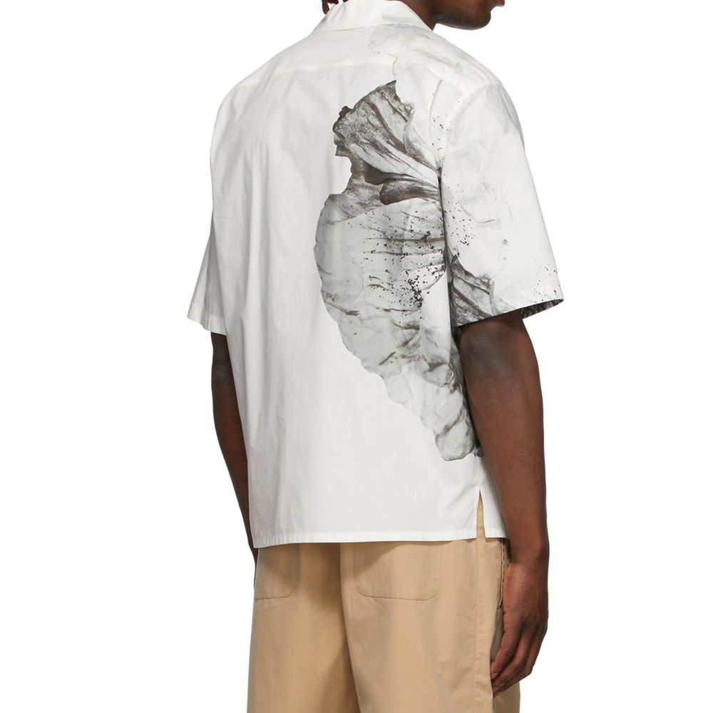Alexander McQueen White Cotton Shortsleeve Shirt Alexander McQueen