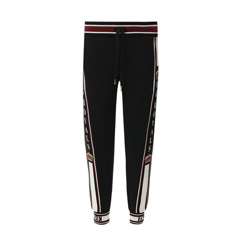 Dolce & Gabbana Black Elastane Joggers (Workout Pants) Dolce & Gabbana