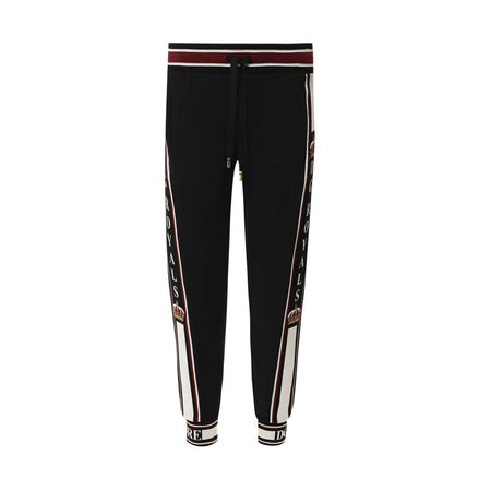 Dolce & Gabbana Black Elastane Joggers (Workout Pants) Dolce & Gabbana