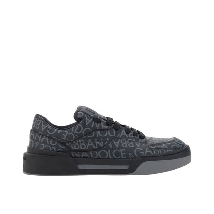 Dolce & Gabbana Black Cotton Low Top Sneakers Dolce & Gabbana