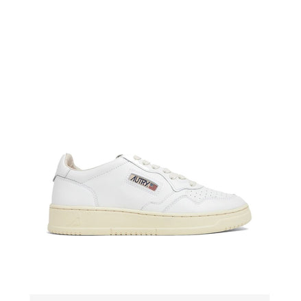 Autry White Leather Low Top Sneakers Autry