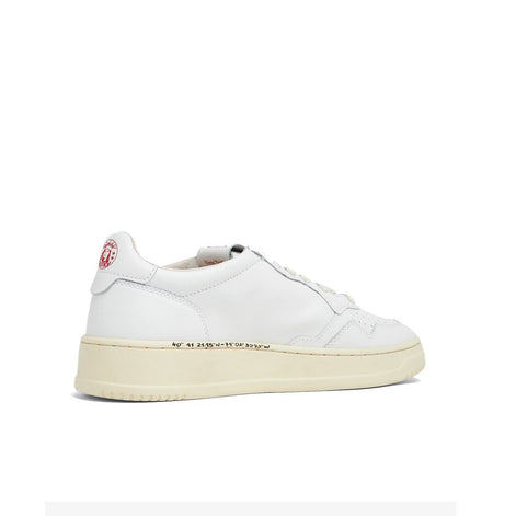 Autry White Leather Low Top Sneakers Autry