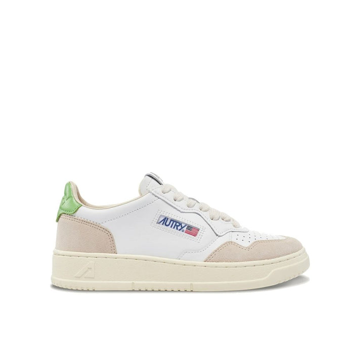 Autry White Leather Low Top Sneakers Autry
