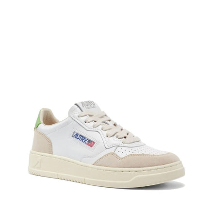 Autry White Leather Low Top Sneakers Autry