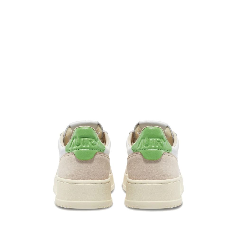 Autry White Leather Low Top Sneakers Autry
