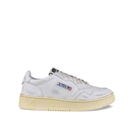 Autry White Leather Low Top Sneakers Autry