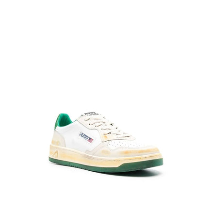 Baskets basses en cuir blanc Autry