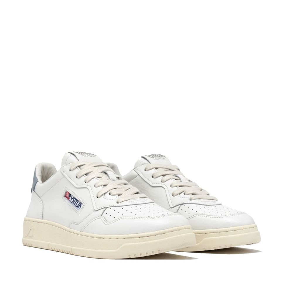 Autry White Leather Low Top Sneakers Autry