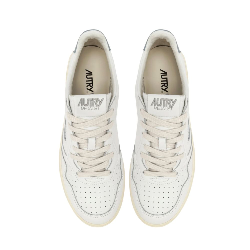 Autry White Leather Low Top Sneakers Autry