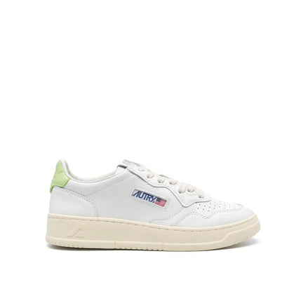 Baskets basses en cuir blanc Autry