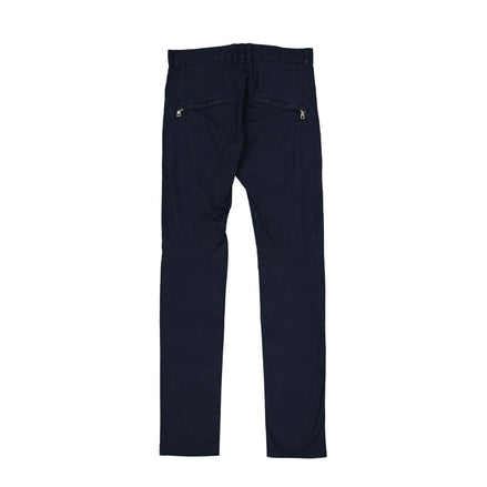 Balmain Blue Cotton Casual Pants Balmain
