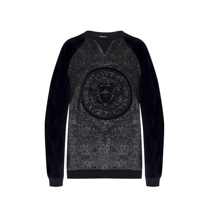 Balmain Black Elastane Sweatshirt Balmain