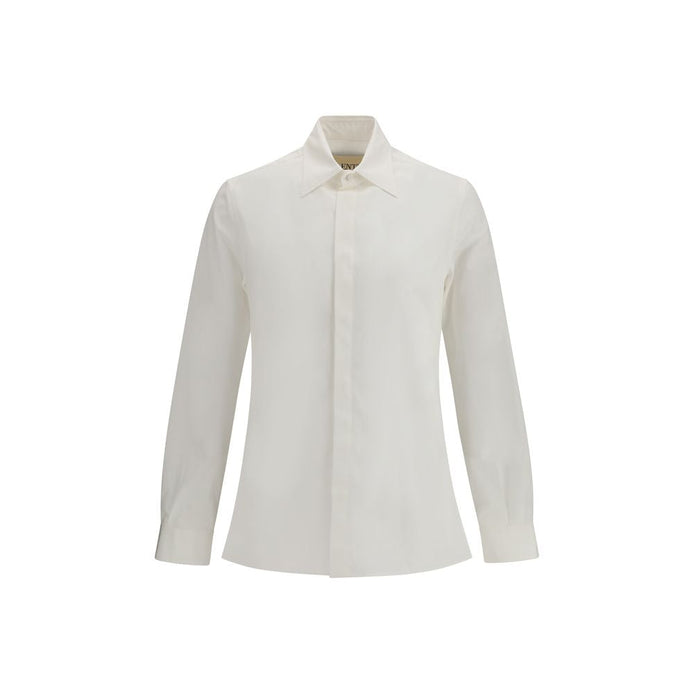 Valentino White Cotton Dress Shirt Valentino