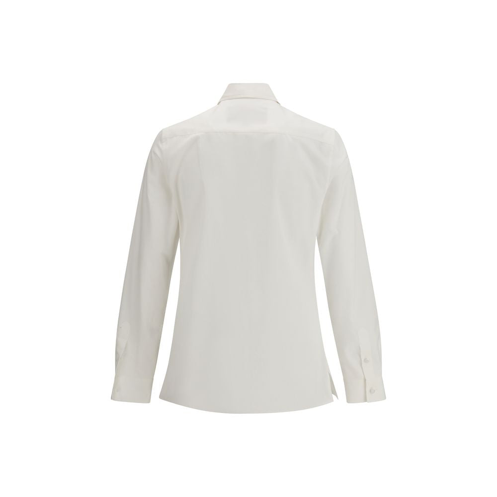 Valentino White Cotton Dress Shirt Valentino