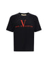 Valentino Black Cotton T-Shirt Valentino