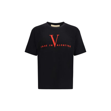 Valentino Black Cotton T-Shirt Valentino