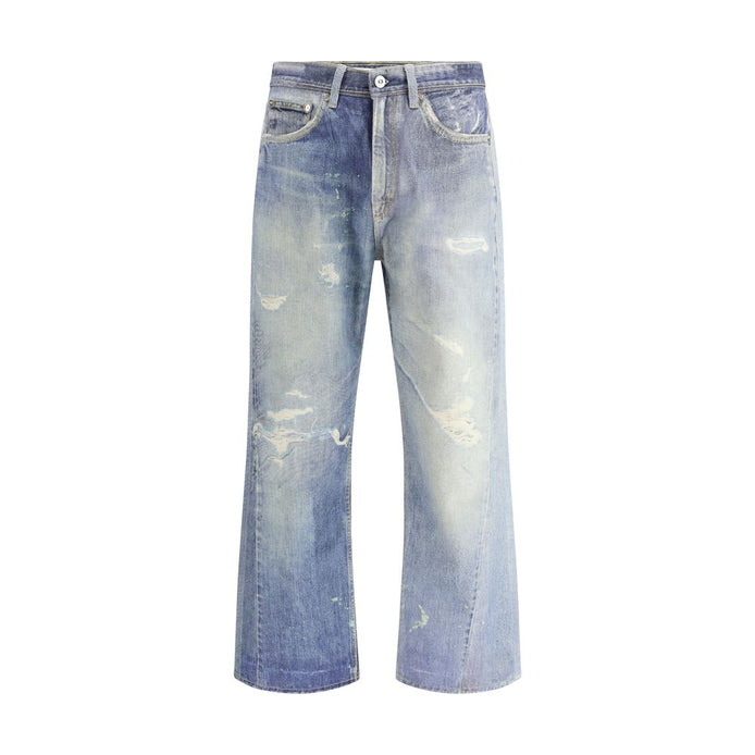 Our Legacy Blue Cotton Relaxed Fit Jeans Our Legacy