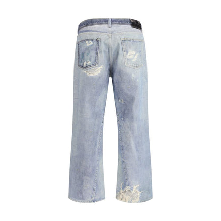 Our Legacy Blue Cotton Relaxed Fit Jeans Our Legacy
