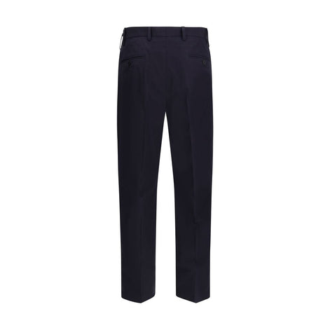 Prada Blue Cotton Dress Pants Prada