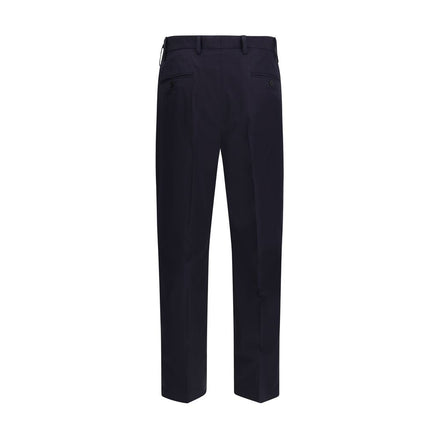 Prada Blue Cotton Dress Pants Prada