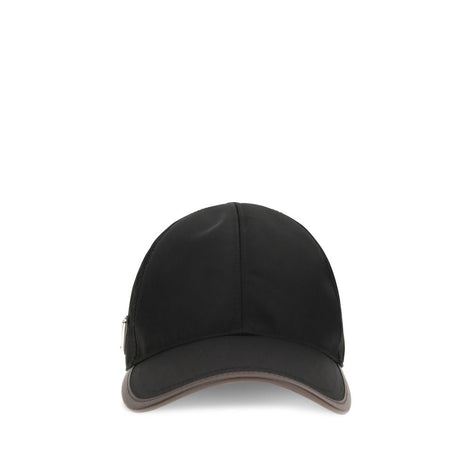 Prada Black Recycled Polyamide Cap (Baseball Hat) Prada