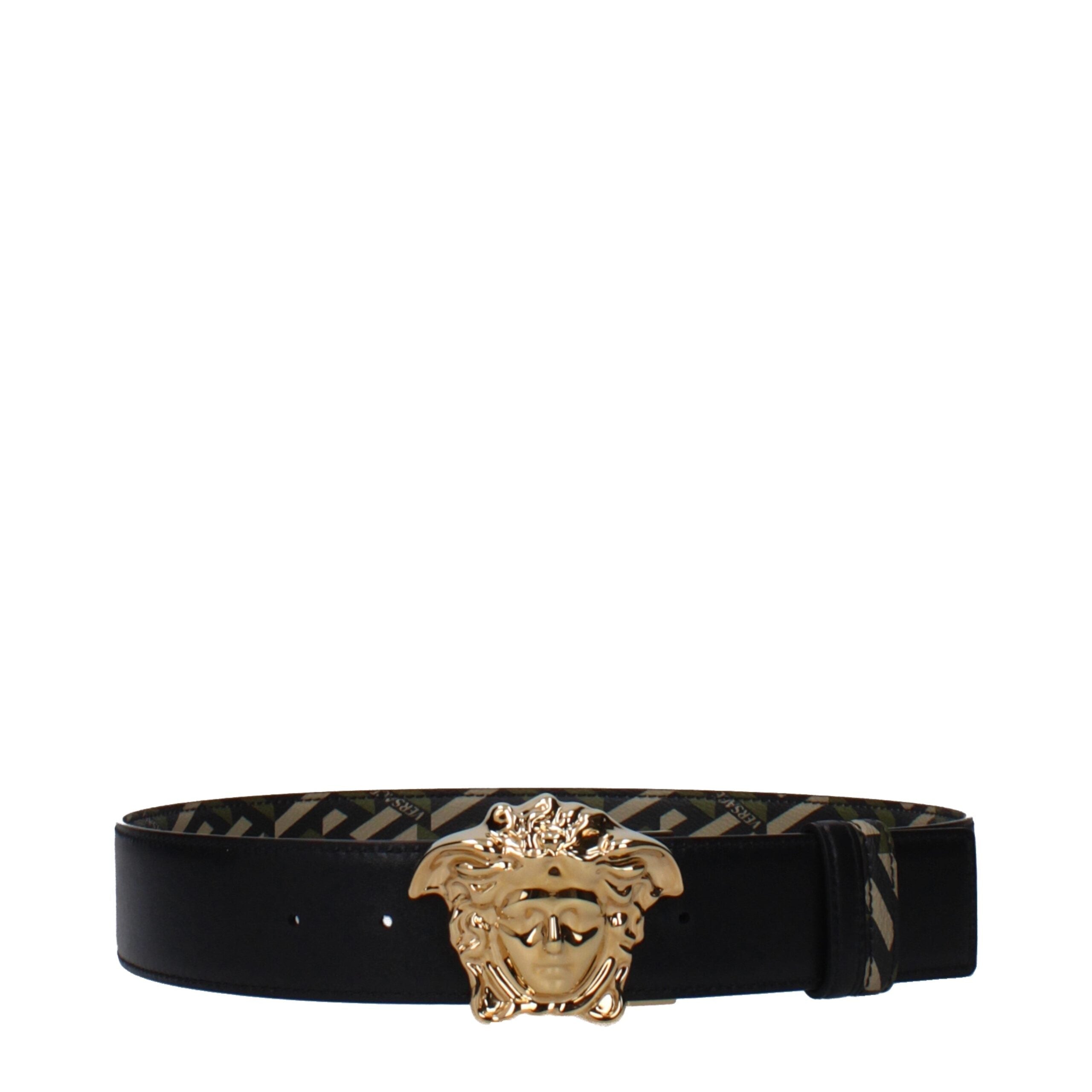 Versace Green Polyester Regular Belt Versace