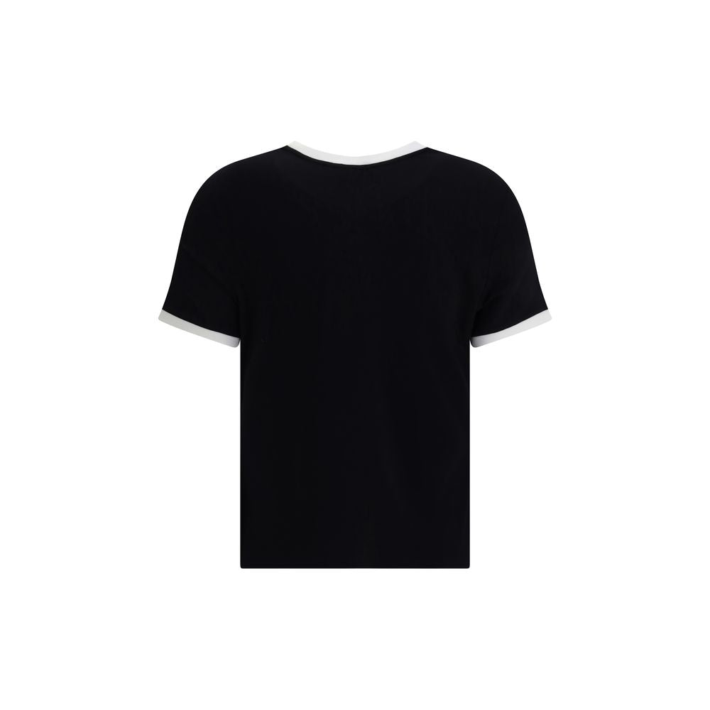 Versace Black Viscose T-Shirt Versace