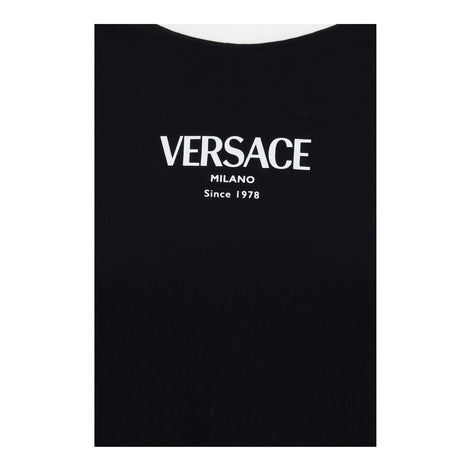 Versace Black Viscose T-Shirt Versace