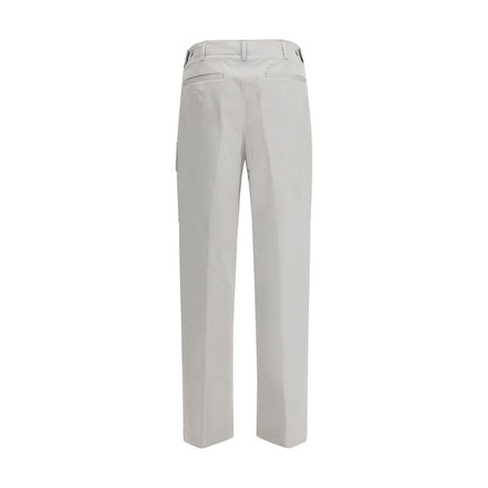 Fendi Silver Cotton Cargo Pants Fendi