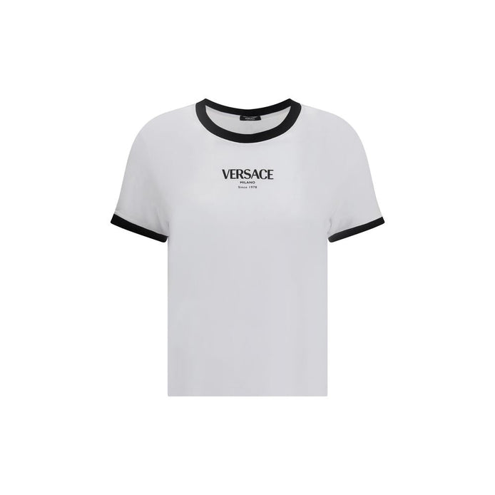 Versace White Viscose T-Shirt Versace