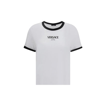 Versace White Viscose T-Shirt Versace