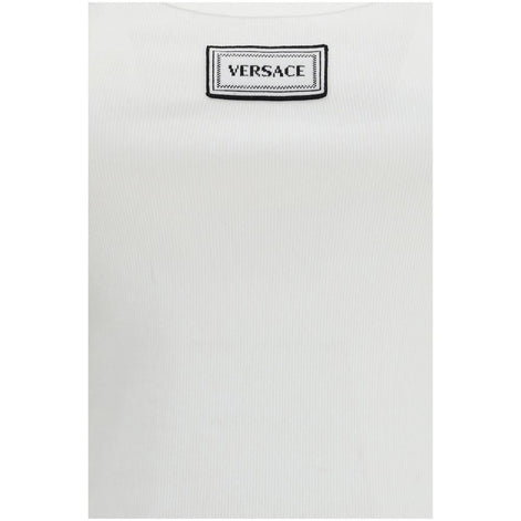 Versace White Cotton Top Versace