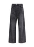 Diesel Black Cotton Relaxed Fit Jeans Diesel