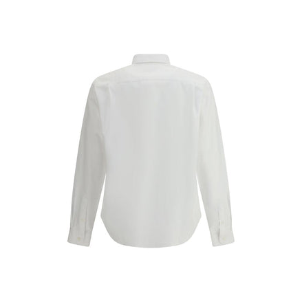 Prada White Fleece Wool Dress Shirt Prada