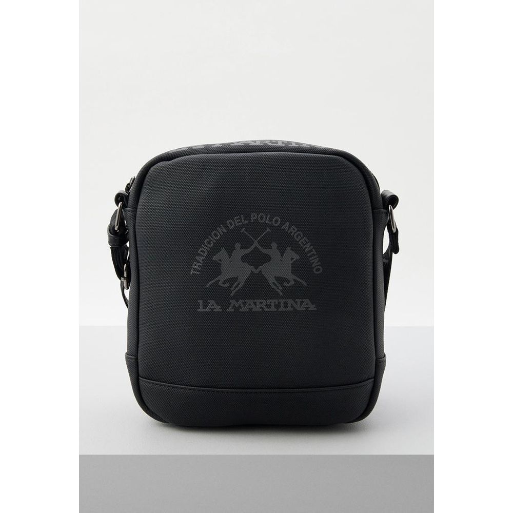 La Martina Black Polyethylene Crossbody Bag La Martina