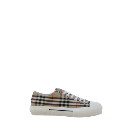 Burberry Brown Cotton Low Top Sneakers Burberry