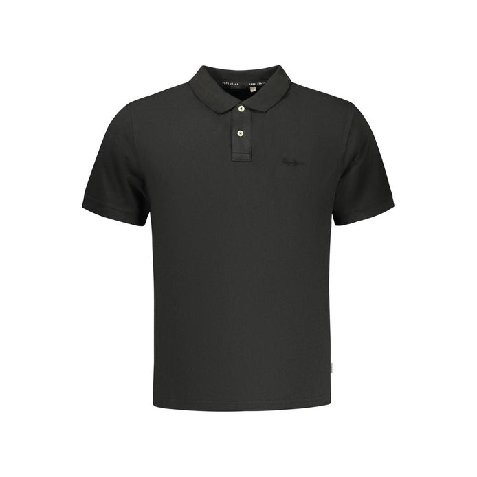 Pepe Jeans Black Cotton Men's Polo Shirt Pepe Jeans