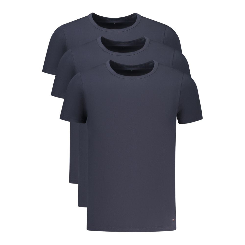 Tommy Hilfiger Blu Cotton Men T-Shirt Tommy Hilfiger