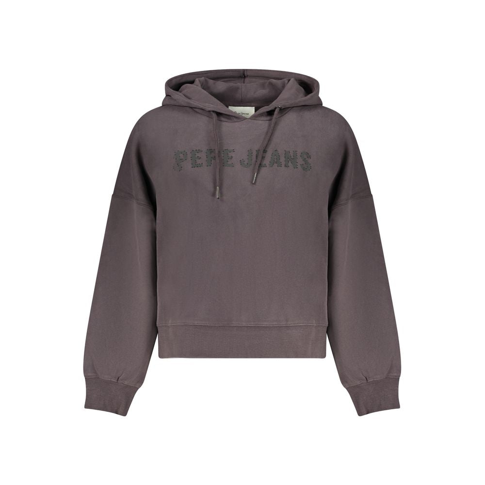 Pepe Jeans Black Cotton Women Sweatshirt Pepe Jeans