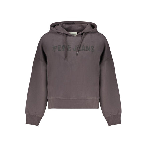 Pepe Jeans Black Cotton Women Sweatshirt Pepe Jeans