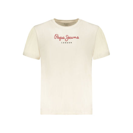 Pepe Jeans Beige Cotton Men's T-Shirt Pepe Jeans