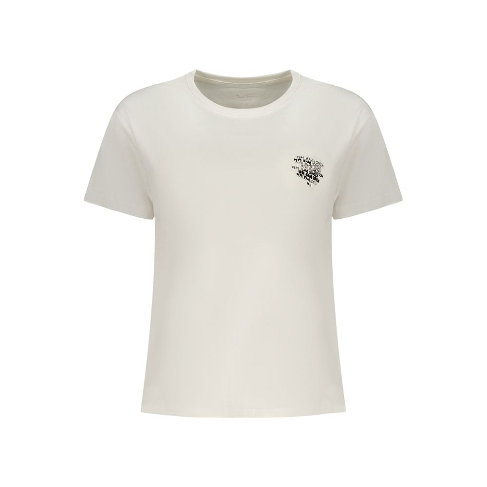 Pepe Jeans White Cotton Women T-Shirt Pepe Jeans