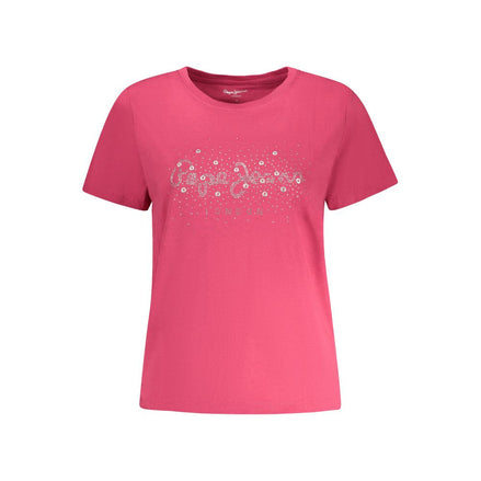 Pepe Jeans Rosa Cotton Women T-Shirt Pepe Jeans