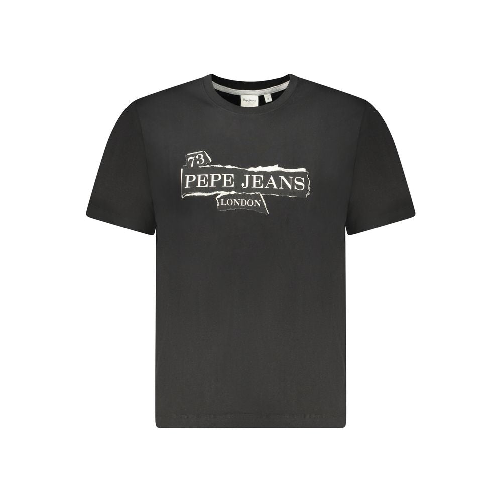 Pepe Jeans Black Cotton Men's T-Shirt Pepe Jeans