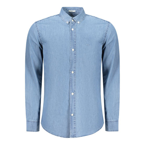 Pepe Jeans Azzurro Cotton Men Shirt Pepe Jeans