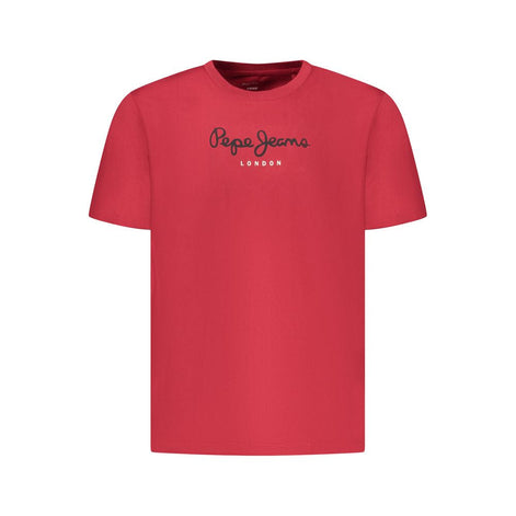 Pepe Jeans Red Cotton Men T-Shirt Pepe Jeans
