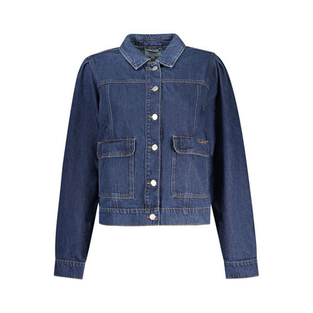 Pepe Jeans Blu Cotton Women Jacket Pepe Jeans